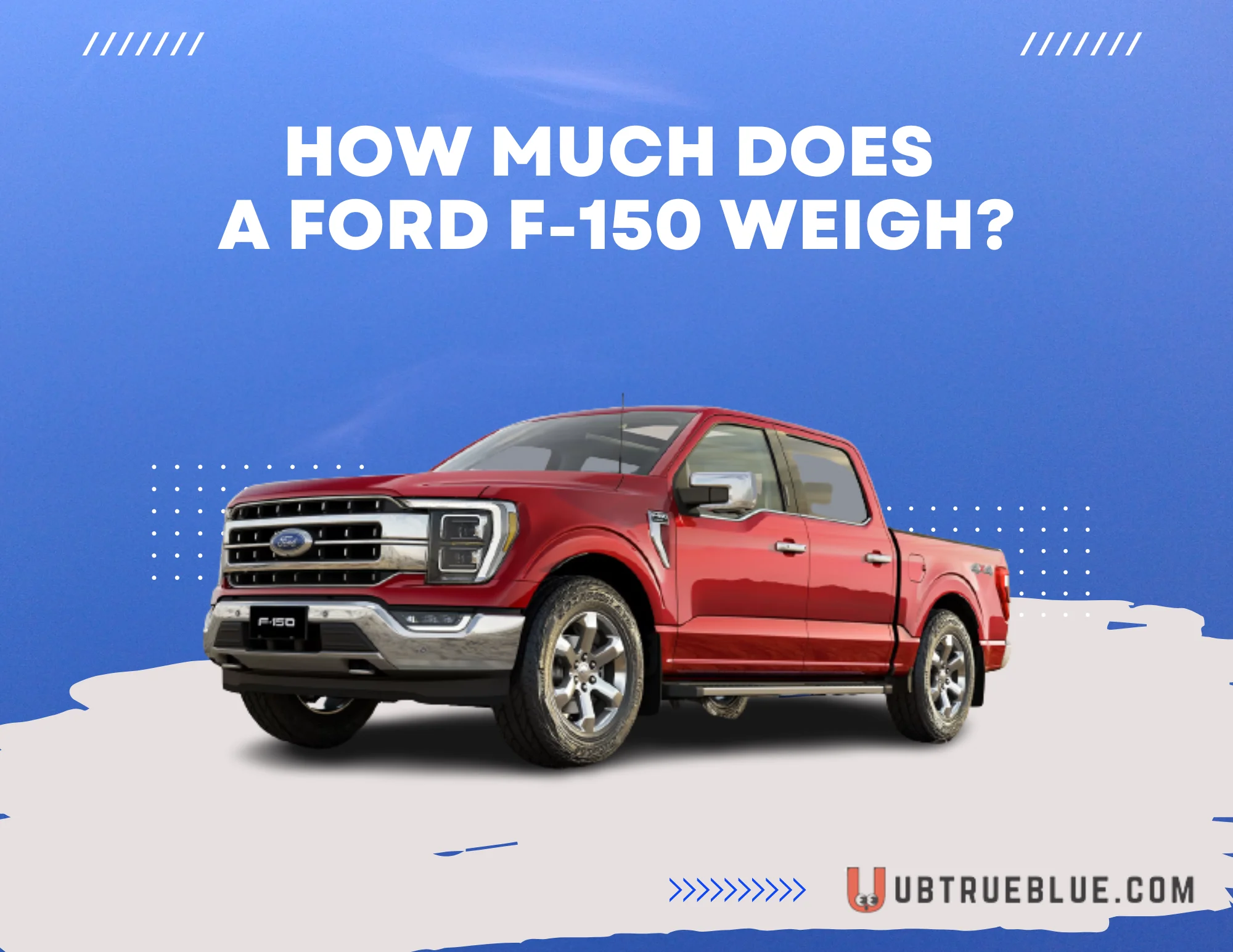 How Much Does A Ford F 150 Weigh On Ubtrueblue Automotive Weigh? Facts, Figures, And More 2023 F-150 Crew Cab F150 Lightning Weight F-250 Curb  Full